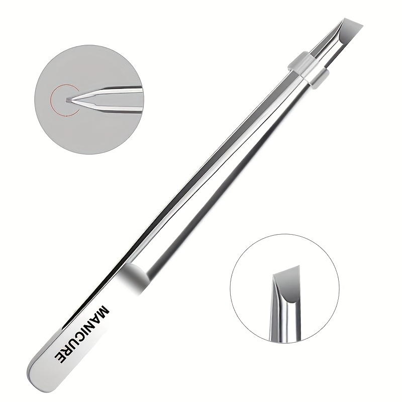 Lash Extension Tweezers - Kaymaz Uçlu Paslanmaz Çelik Eğik Cımbız