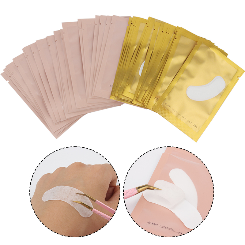 Eyelash Extension Glasses - 50 çift göz yamaları göz altında