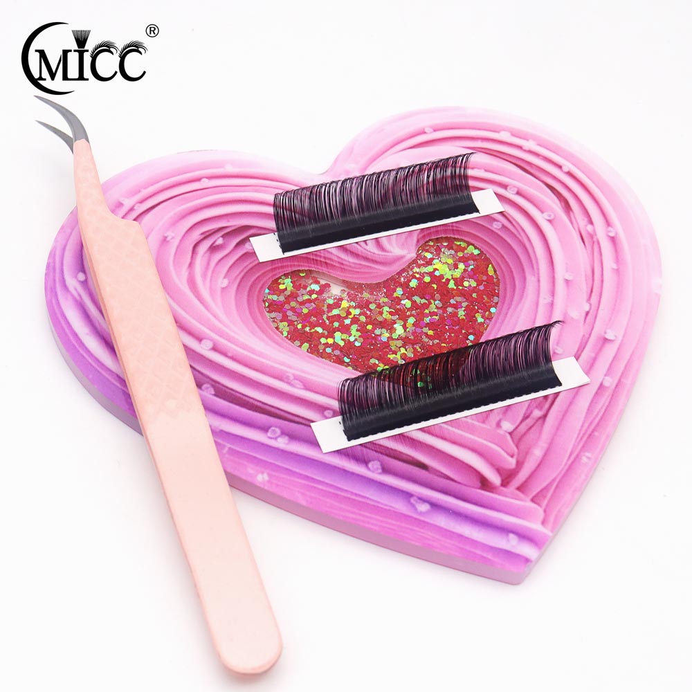Lash Extension Tweezers - 3D Kalp Şeklinde Bling Dinamik Sıvı