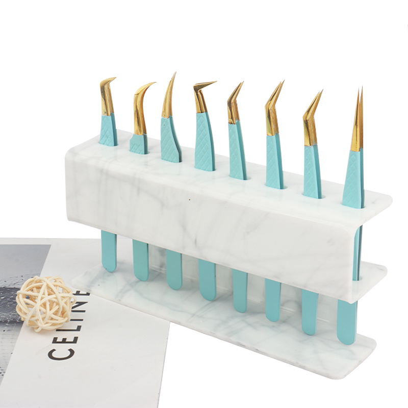 Lash Extension Tweezers - 8 delikli cımbız ekran standı kirpik