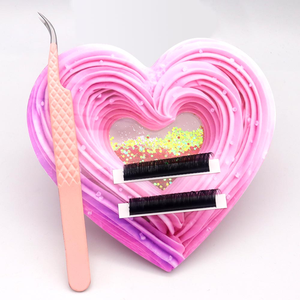 3D Kalp Şeklinde Bling Dinamik - Lash Extension Tweezers incelemesi ve fiyatı