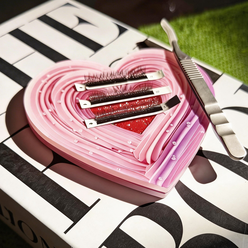 3D Kalp Şeklinde Bling Dinamik - Lash Extension Tweezers incelemesi ve fiyatı